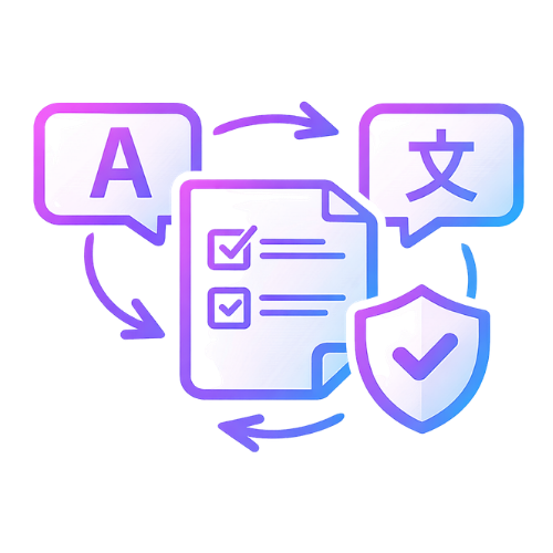Multilingual policy alignment Icon
