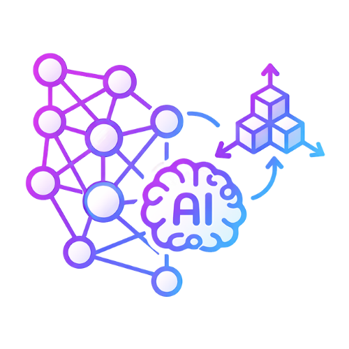 Vector Embedding Intelligence Icon