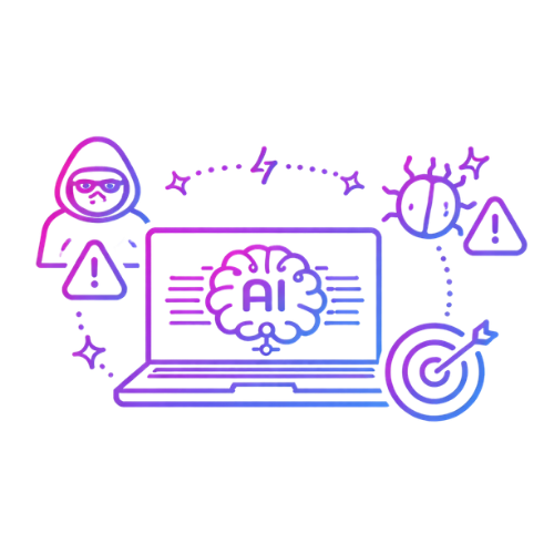 Adversarial Attack Simulation Icon